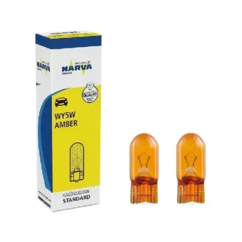 Narva Wy5w 12v. T10 5w Dipsiz Sarı Ampul 17169 2 Adet