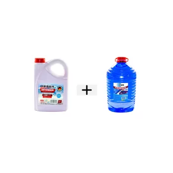 CEM CAR CARE Kışlık Set ( Cam Suyu 5 Lt Antifrizli -20 Derece+Kırmızı Antifriz 3 Lt -42 De