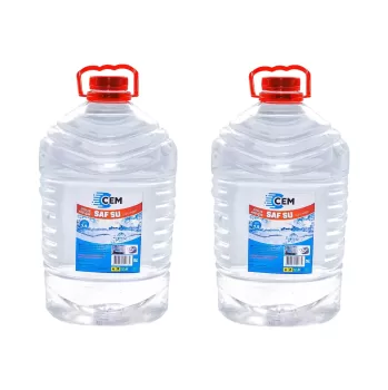 CEM CAR CARE Saf Su Ütü ve Akü Suyu 5 LT 2Li Avantaj Paket