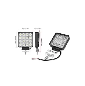 KARE GERİ VİTES / ÇALIŞMA LAMBASI ECO16 LED SİS FAR LAMBASI