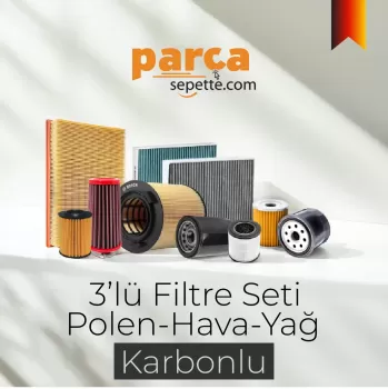 Toyota Auris 1.6 Filtre Bakım Seti 2008-2018 3lü Karbonlu