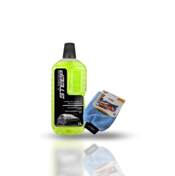 STEEP Ultimate Cilalı Oto Şampuan Ph Nötr 1 Lt Mikrofiber Yıkama Eldiveni