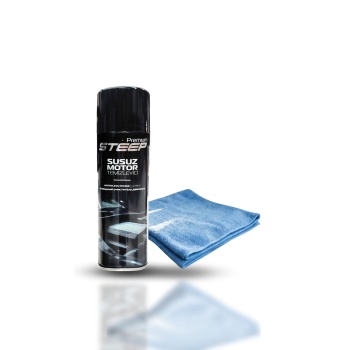 STEEP Susuz Motor Temizleyici & Parlatıcı Sprey 500 Ml Mikrofiber Bez 40X40