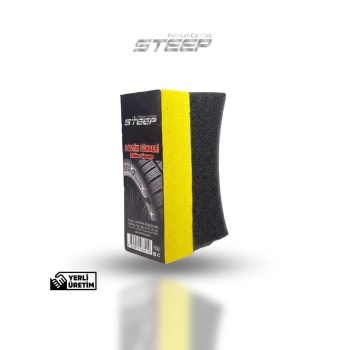 STEEP Ultimate Lastik Parlatma & Uygulama Süngeri  Lastik Yanak Uyumlu