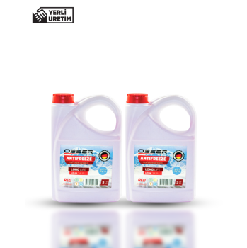 OSSER Antifriz 3 LT Kırmızı -42 derece 2 Li Avantaj Paket