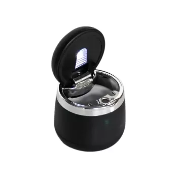 Carub Küllük Portatif Lüx Işıklı Seramik Siyah-Silver BR2944644