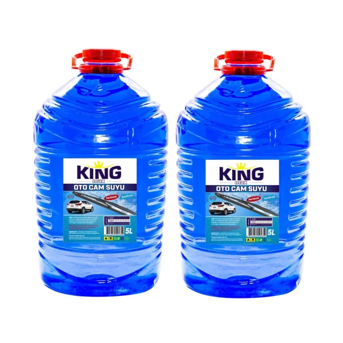 KING MAX Cam Suyu 5 LT Antifriz İçerikli -20 Derece 2Li Avantaj Paket