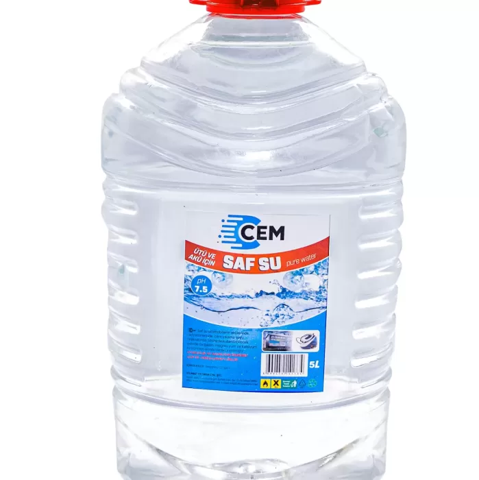 CEM CAR CARE Saf Su Ütü ve Akü Suyu 5 LT