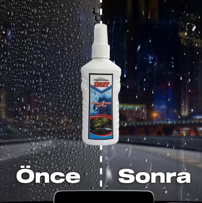 AUTOKIT Nano Yağmur Kaydırıcı Cam Yüzey Seramik Kaplama Spreyi  200 ML Su İtici