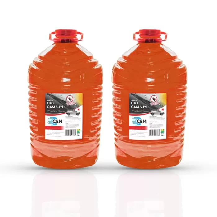 CEM CAR CARE Yazlık Cam Suyu 5 LT 2Li Avantaj Paket