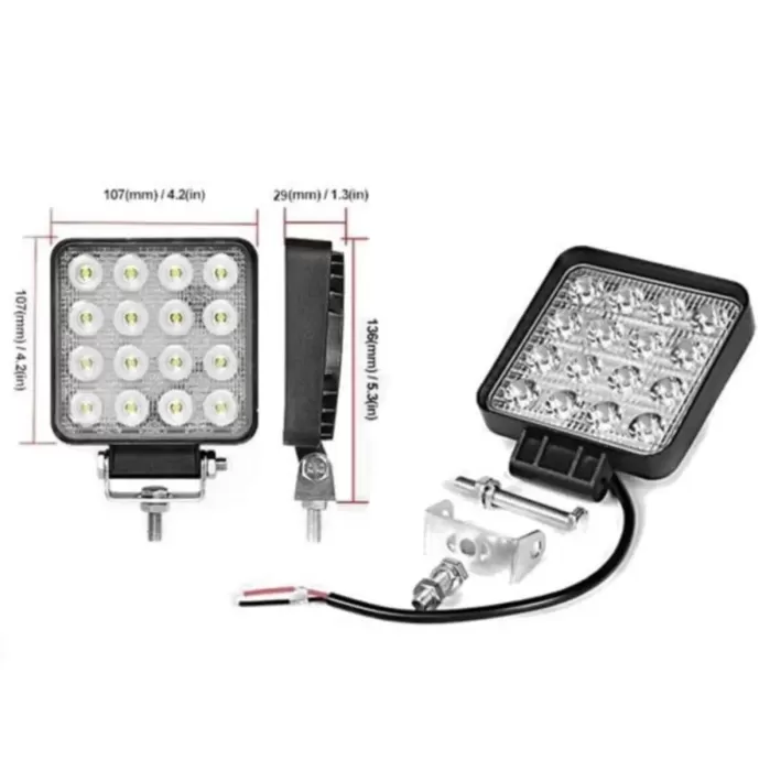 KARE GERİ VİTES / ÇALIŞMA LAMBASI ECO16 LED SİS FAR LAMBASI