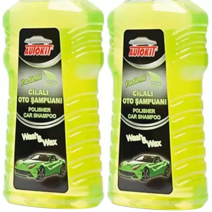 AUTOKIT Cilalı Oto Şampuanı 1000 ml 2Li Avantaj Paket