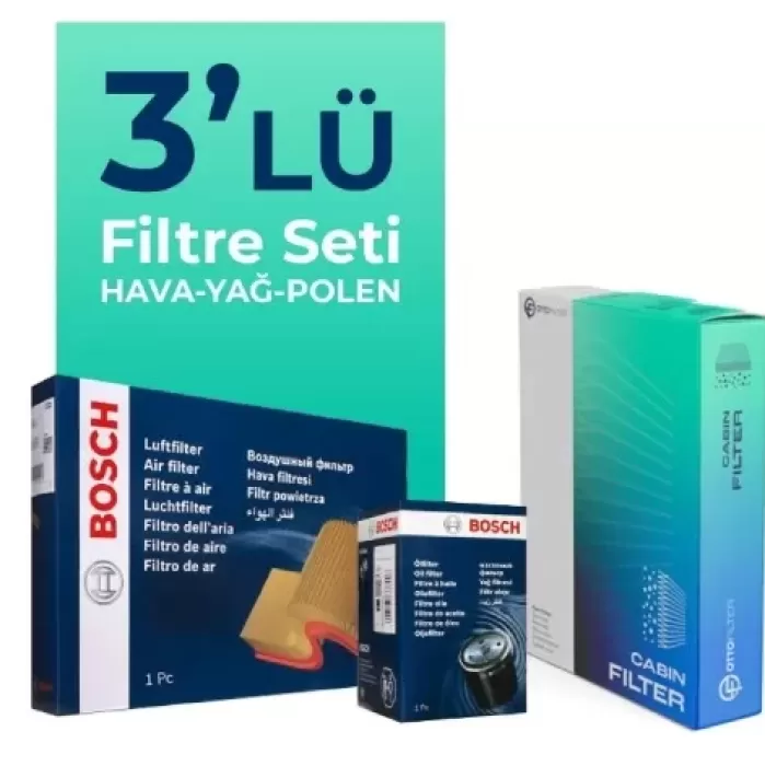 Suzuki Vitara 1.4 Turbo Filtre Bakım Seti (2015-2021) 3 Lü