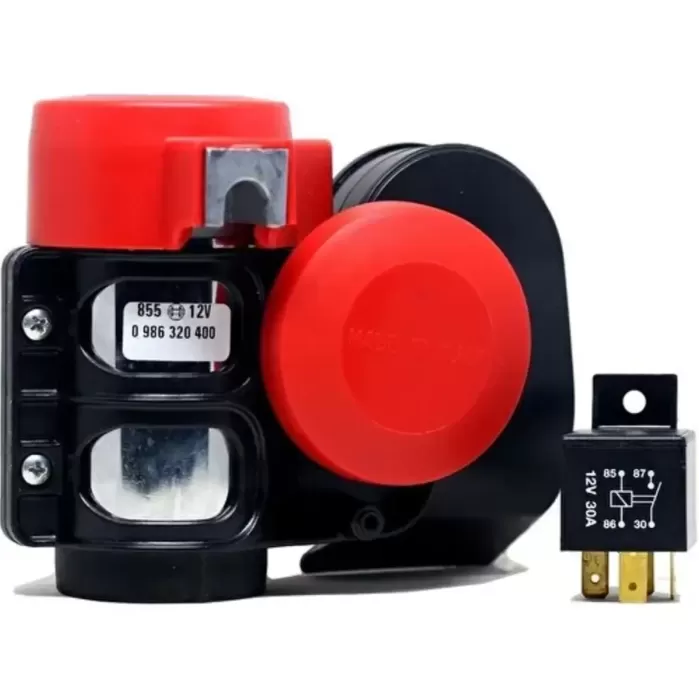 Korna Set içi– Çift Tonlu 12 V 115dB(A) 520 / 660 Hz(A) Tekli – Röle ve montaj seti içerir