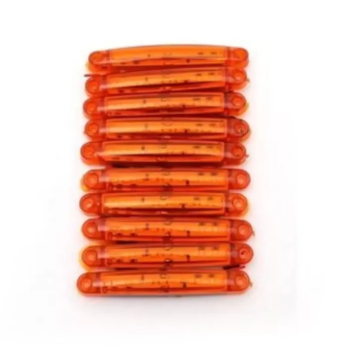 10 Adet 9 Ledli Parmak Led Lamba Sarı 12v-24v