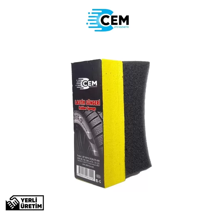 CEM CAR CARE Lastik Parlatıcı Uygulama Süngeri Özel Tasarım