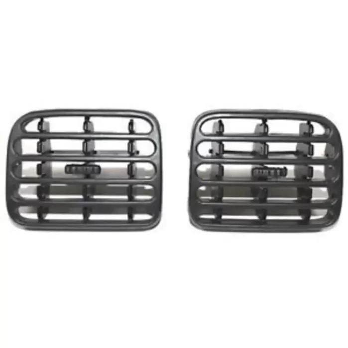 Siyah Clio Orta Kalorifer Havalandırma Izgarası C2 Adet Takım