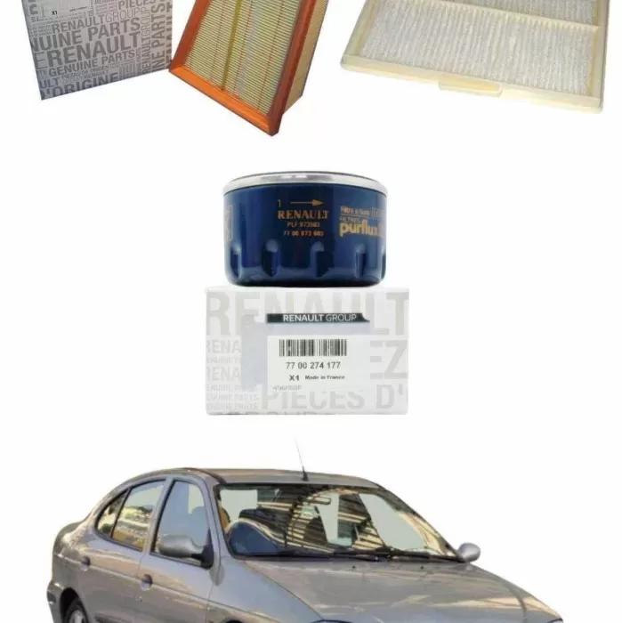 Renault Megane 1 1.4-ve-1.6 16v-ve-8v Benzinli Bakım Ve Filtre Seti (klimalı Araçlar Için)