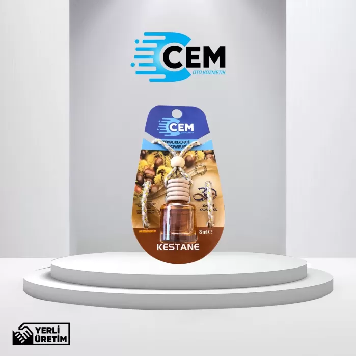 CEM CAR CARE Cam Fanus Kestane 8 ml Ayna Kokusu