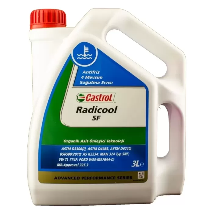 Castrol Radicool Sf 3 Litre Organik Kırmızı Konsantre Antifriz