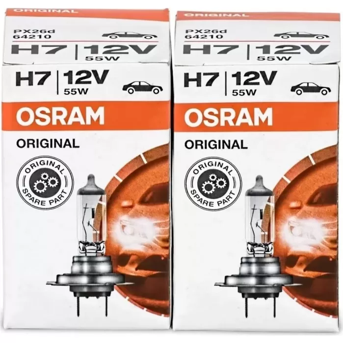Osram H7 Far Ampulü 12V 55W 64210 Made in Germany 2 Adet