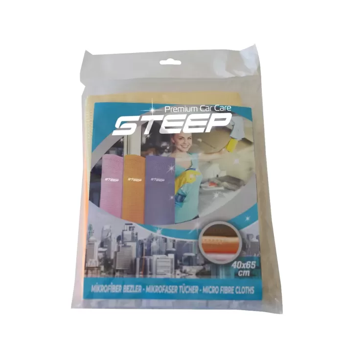 STEEP  Mikrofiber 40x40 cm Baklava Desen Cam Temizlik Bezi