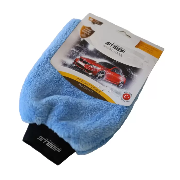 STEEP Oto & Ev Yıkama Ve Cila Eldiveni Mikrofiber Araç Yıkama Eldiveni