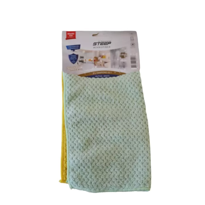STEEP Mikrofiber 32x32 cm 2li Zor Kir Ve Yağ Temizlik Bezi