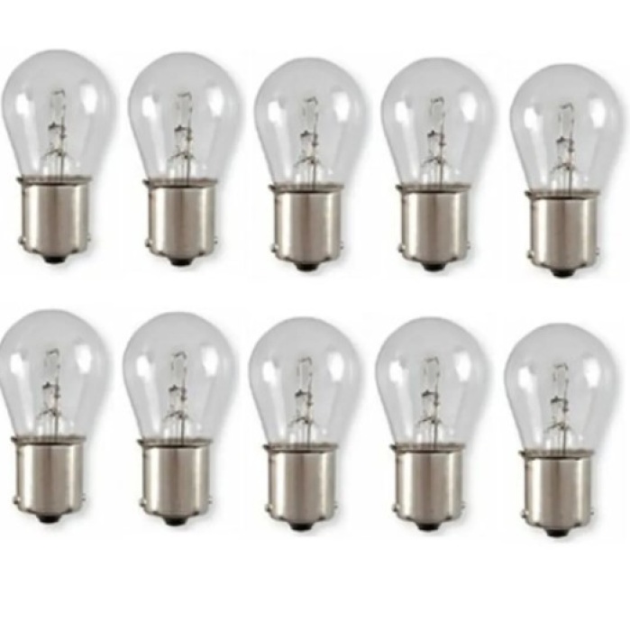 Bosch Eco 12V/21W 5W 1016 BAY15D Çift Duy, Şaşı Düz Tırnak, Fren, Stop, Sis Ampulü 10 Adet