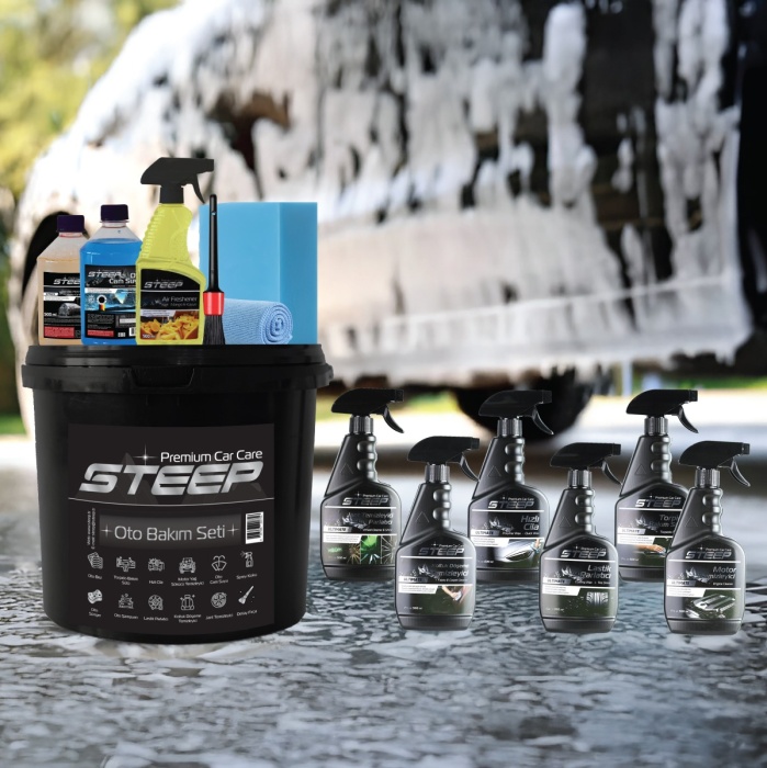 STEEP Ultimate 13 Parça Full Oto Bakım Seti Araç Temizlik Seti