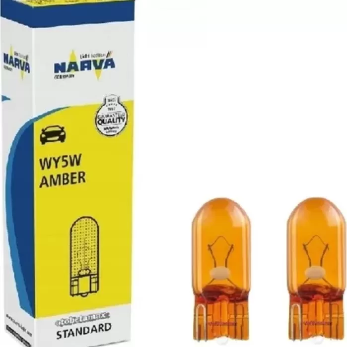 Narva Wy5w 12v. T10 5w Dipsiz Sarı Ampul 17169 2 Adet