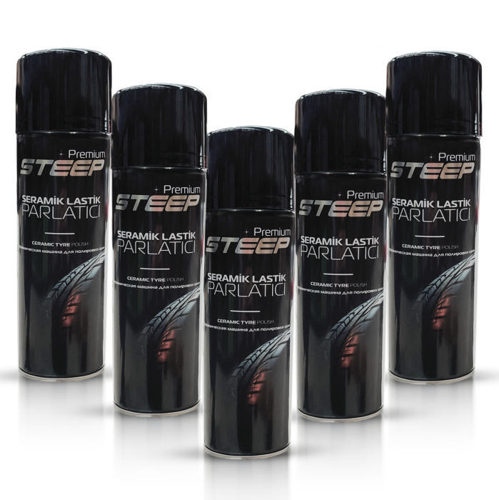 STEEP Seramik Lastik & Tampon Parlatıcı Sprey 5 Adet 500ml