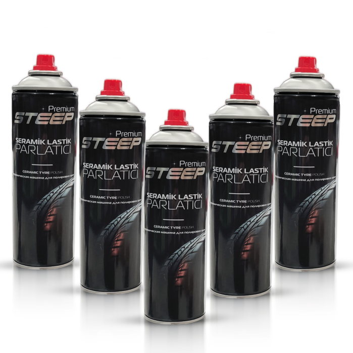 STEEP Seramik Lastik & Tampon Parlatıcı Sprey 5 Adet 500ml