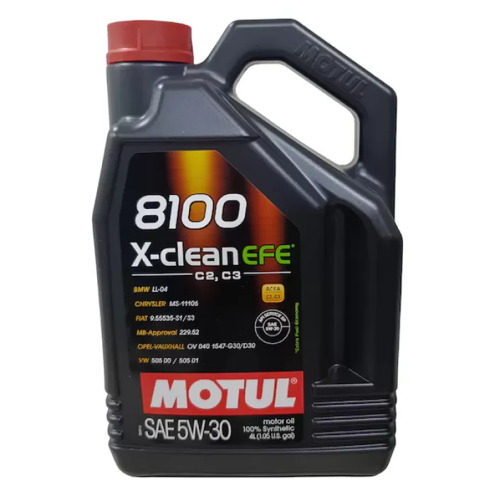 Motul 8100 X-clean Efe C2/c3 5w-30 Partiküllü Tam Sentetik Motor Yağı 4 Lt