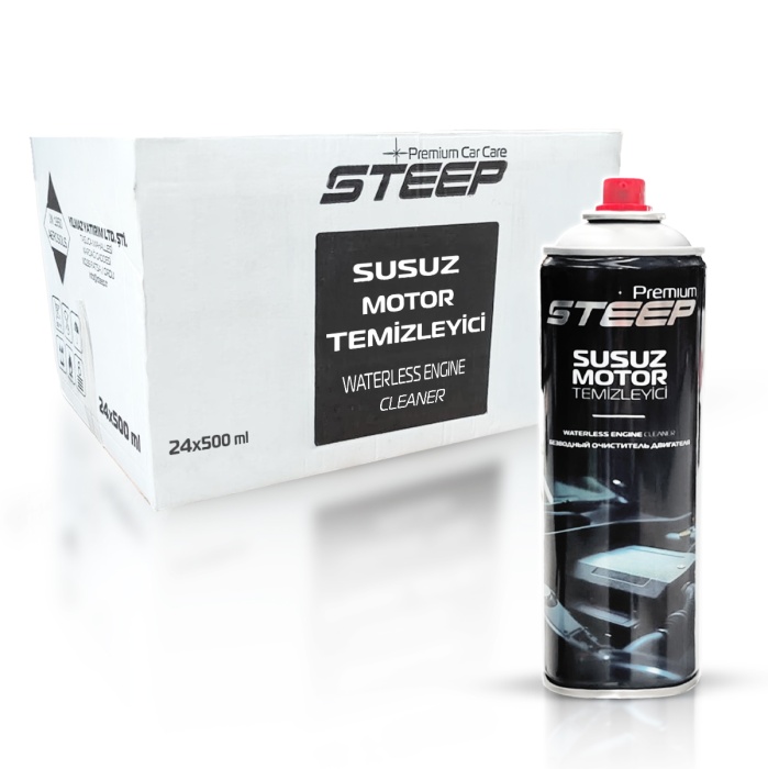 STEEP Susuz Motor Temizleyici & Parlatıcı Sprey 24 Adet 500 Ml