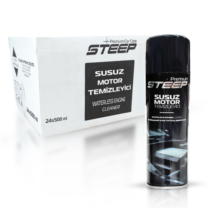 STEEP Susuz Motor Temizleyici & Parlatıcı Sprey 24 Adet 500 Ml