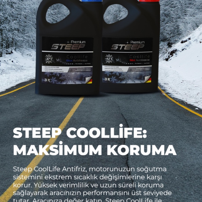 STEEP Coollife Antifriz -42 Derece Kırmızı 16 Lt