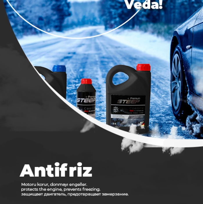 STEEP Coollife Antifriz -42 Derece Kırmızı 3 Lt