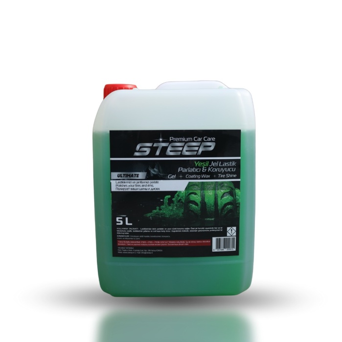 STEEP Ultimate Jel Lastik Parlatıcı Yeşil 5 Lt