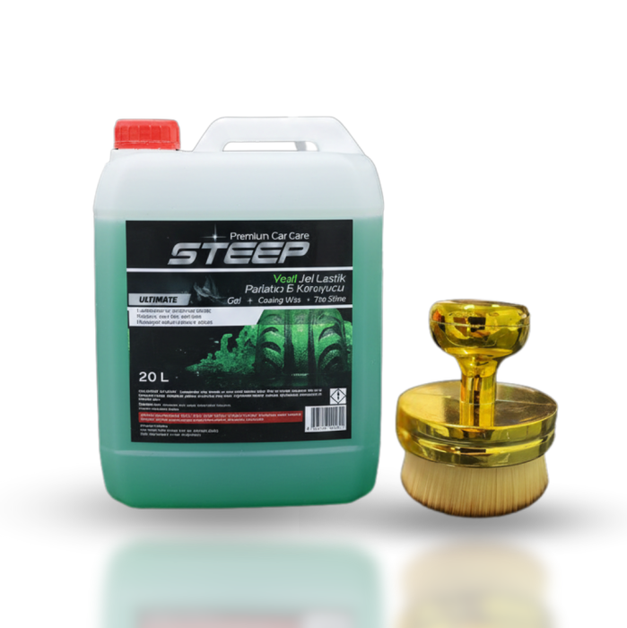STEEP Ultimate Jel Lastik Parlatıcı Yeşil 20 Lt Gold Lastik Parlatma Fırçası