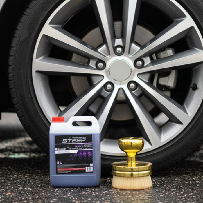 STEEP Ultimate Jel Lastik Parlatıcı Silver Simli 5 Lt Gold Lastik Parlatma Fırçası