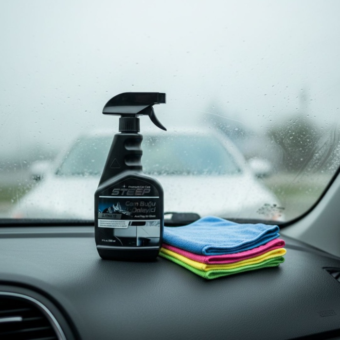 STEEP Ultimate Cam Buğu ve Leke Önleyici 500 Ml Mikrofiber Uygulama Bezi 40x40