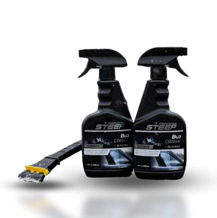 STEEP Ultimate Cam Buz Çözücü ve Buzlanma Önleyici 500 Ml 2 Adet Buz Kırıcı Silikonlu