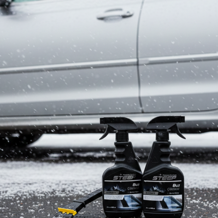 STEEP Ultimate Cam Buz Çözücü ve Buzlanma Önleyici 500 Ml 2 Adet Buz Kırıcı Silikonlu