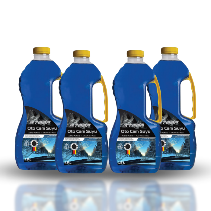 STEEP Oto Cam Suyu -20 Derece Antifriz İçerikli 1.8 Lt 4 Adet
