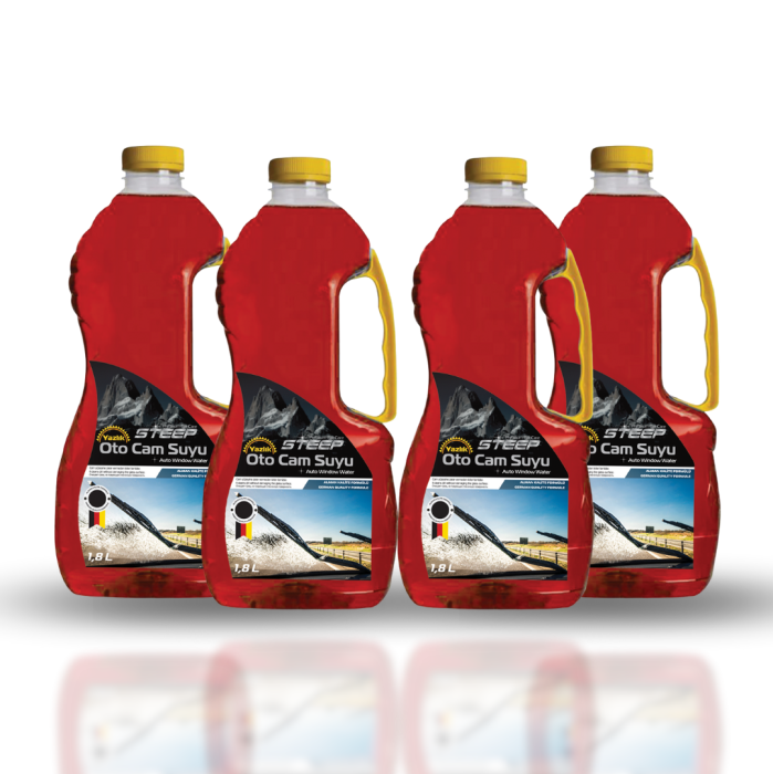 STEEP Oto Yazlık Cam Suyu 1.8 Lt 4 Adet