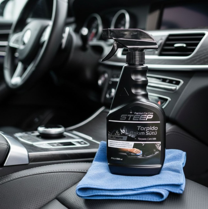STEEP Ultimate Torpido Bakım sütü ve Temizleyici Parlatıcı 500 Ml Mikrofiber 40X40 Bez