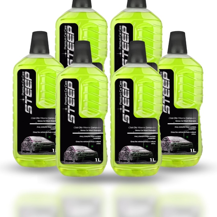 STEEP Ultimate Cilalı Oto Şampuan Ph Nötr 1 Lt 6 Adet