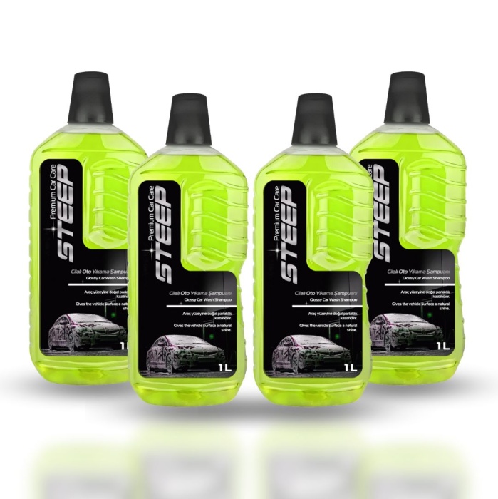 STEEP Ultimate Cilalı Oto Şampuan Ph Nötr 1 Lt 4 Adet