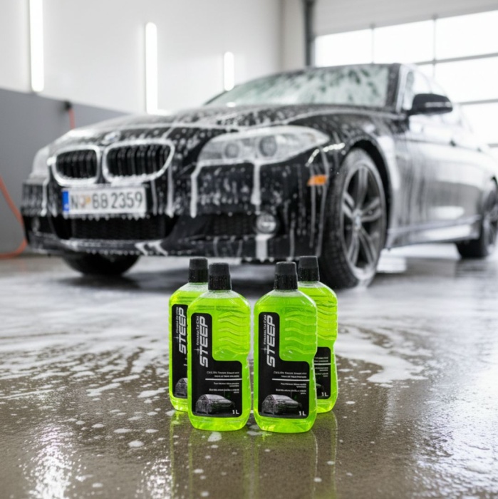 STEEP Ultimate Cilalı Oto Şampuan Ph Nötr 1 Lt 4 Adet